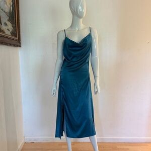 SHEIN Teal Midi Dress